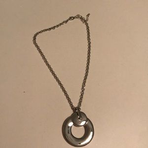 Silver statement necklace